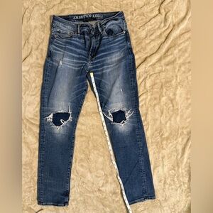 ‼️ BOGO American Eagle Stylish Distressed Blue Jeans for Men